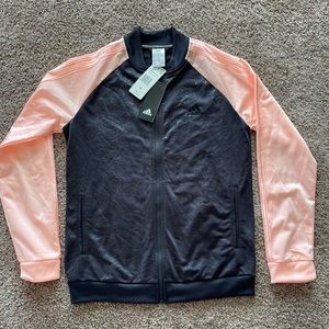 Adidas floral zip up